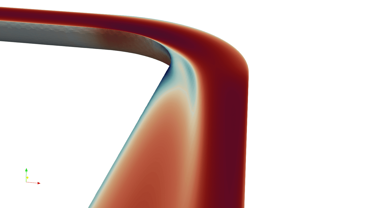 simpleFoam Turbulent flow in a 90 ° bend CFDTraining